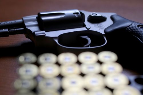 A 38 mm handgun - photograph by C.S. Hagen
